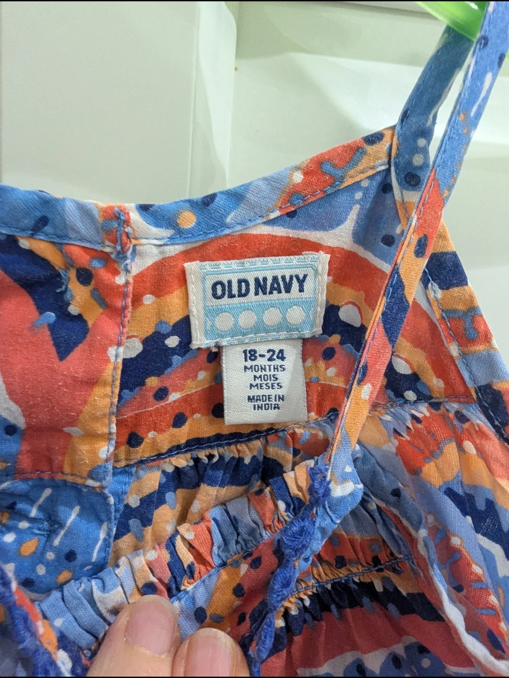 5/$35 Old Navy Baby Girl Printed Sundress – Size 18–24M - Picture 3 of 4